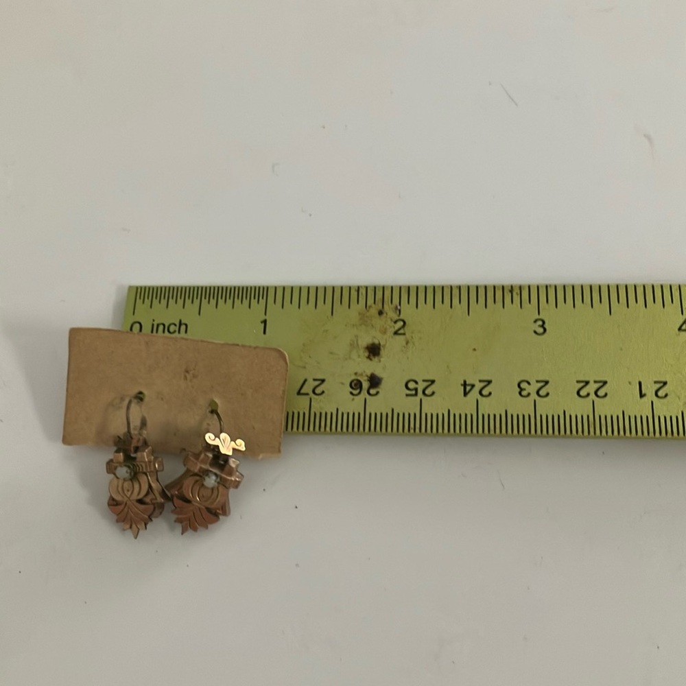 Delicate hanging earrings